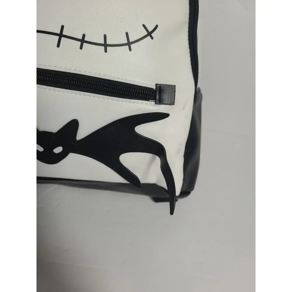 Disney Jack Skellington Mini Backpack Nightmare Before Christmas Black White Bat